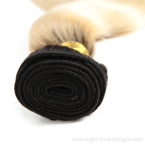 613 Blonde Bundles With Frontal Brazilian Body Wave 3 Bundles With Frontal Blonde Human Hair Bundles With Closure Remy Hair